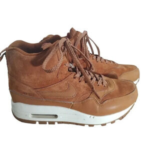 Nike Air Max Mid Sneakerboot Women's Size 7 Lace Up Tawny Sail Gum Shoes